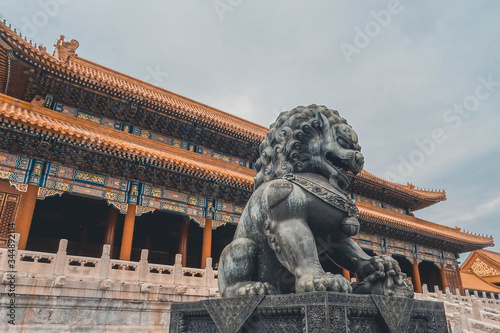 China ancient temples in the forbbiden city photo