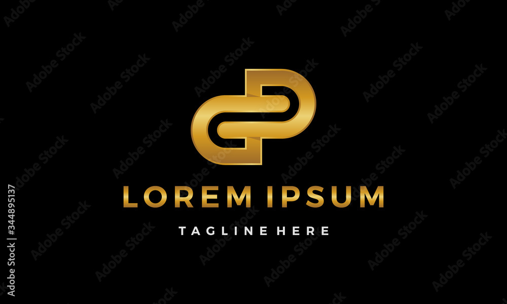 initial G and P logo design concept initial G and P logo design concept