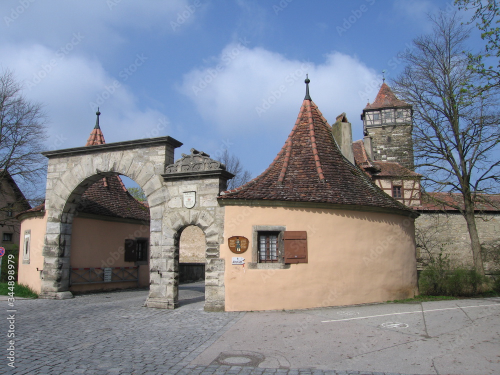 Rödertor Stadtmauer Stadttor Rothenburg ob der Tauber