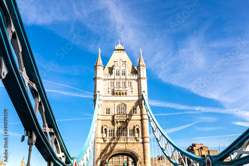 Tower Bridge in London, UK, United Kingdom.