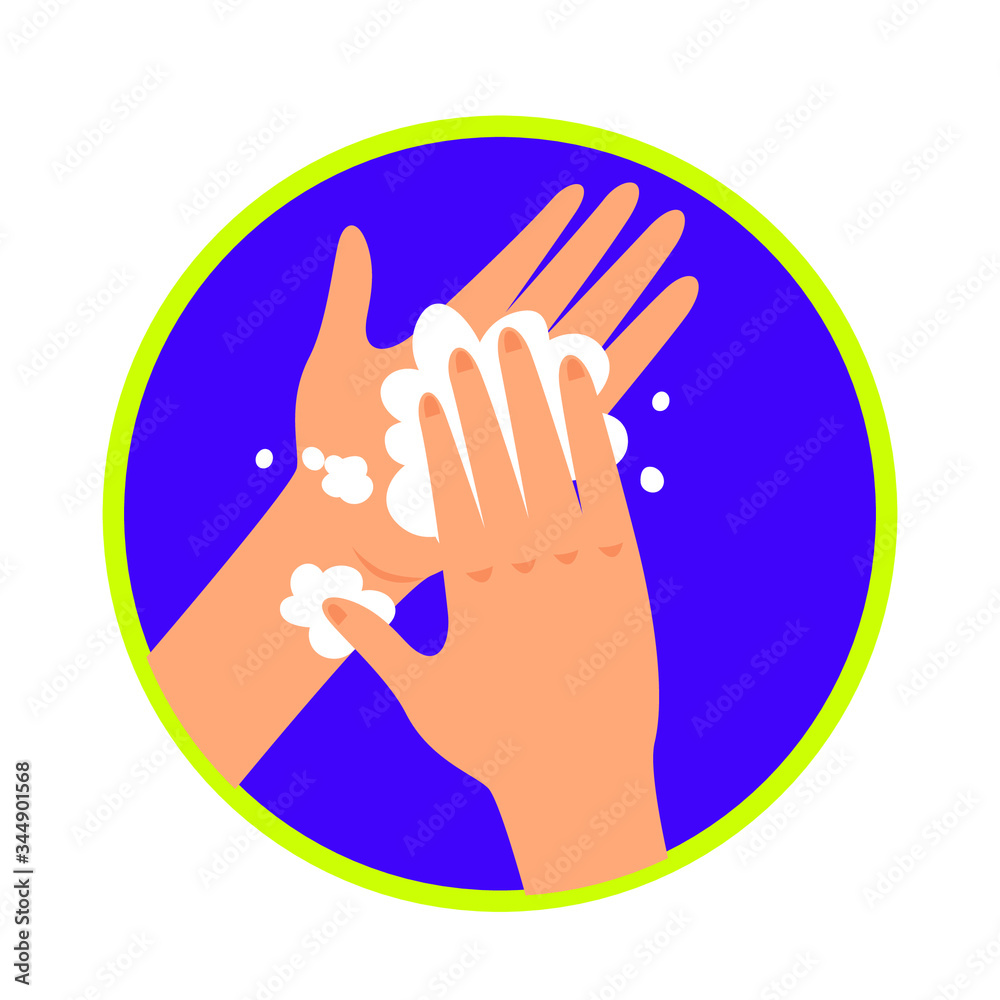 wash the hand with soap wash the hand with soap