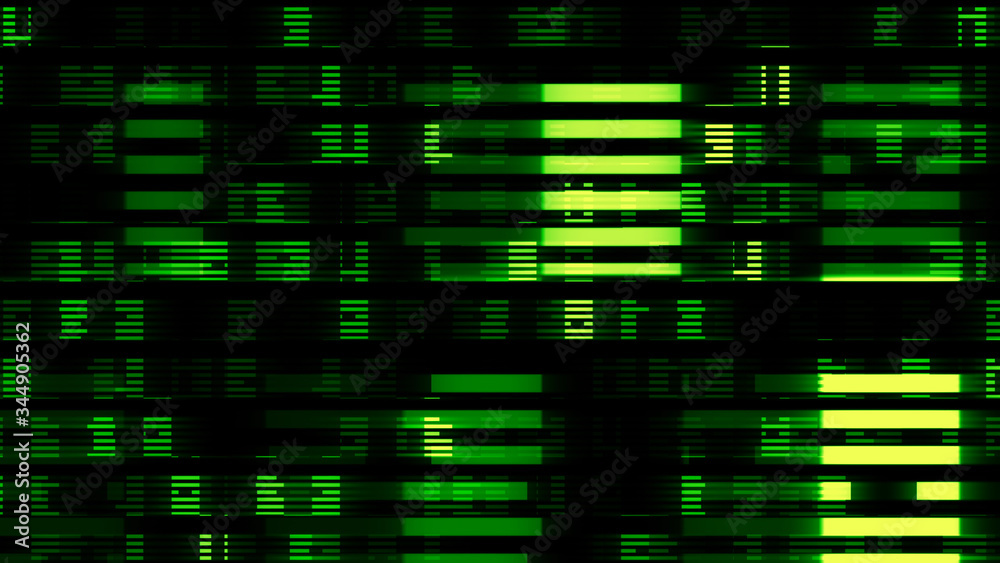 Digital World Data Space number digits text 3D illustration background.