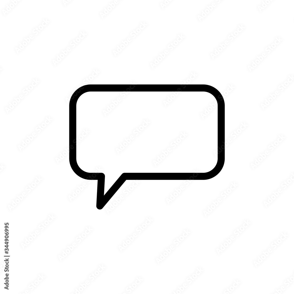 Bubble speech icon vector logo Bubble speech icon vector logo
