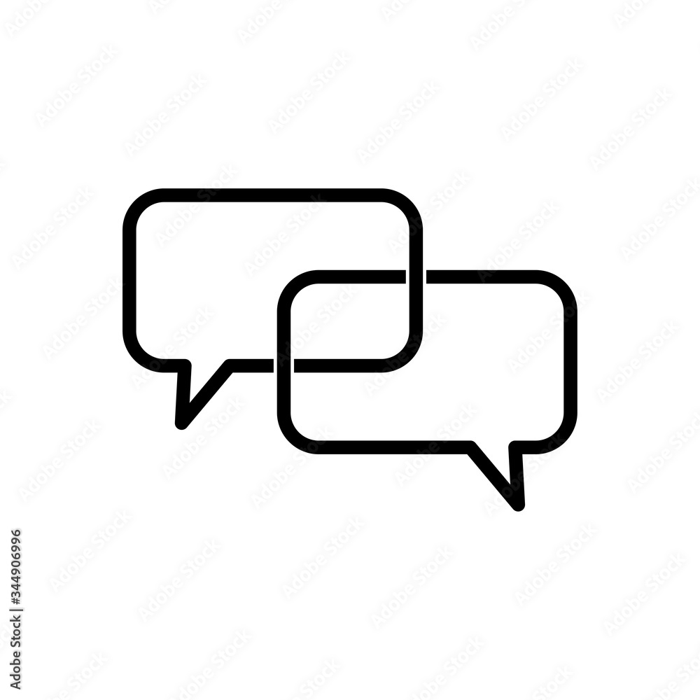 Bubble speech icon vector logo Bubble speech icon vector logo