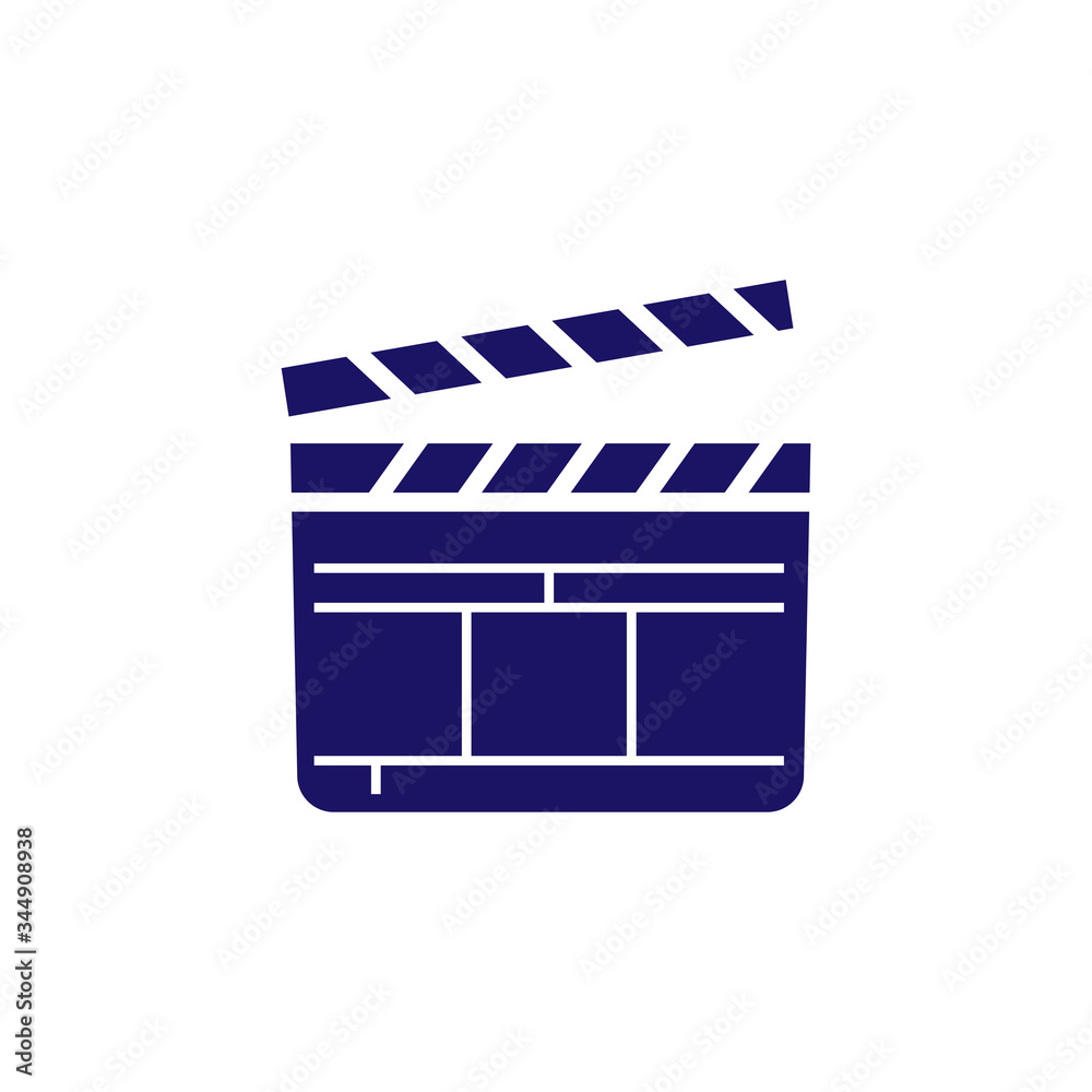 Fototapeta premium clapper icon trendy flat design