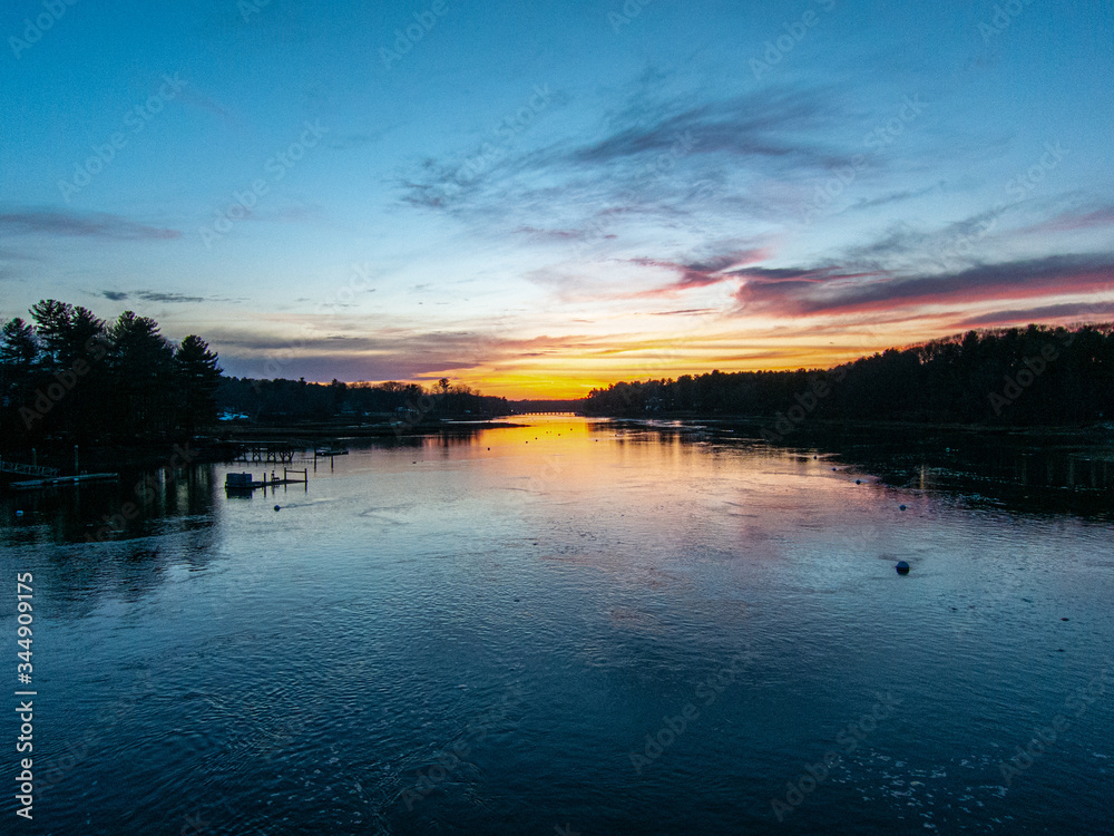 York River at sunset