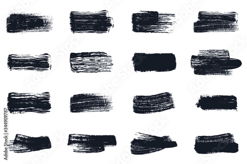 Black ink splashes set manually traced. inked splatter dirt stain splatter spray splash with drops blots isolated. grunge dirty liquid vector illustration.