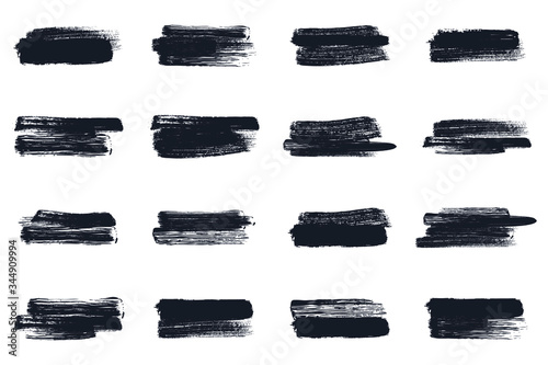 Black ink splashes set manually traced. inked splatter dirt stain splatter spray splash with drops blots isolated. grunge dirty liquid vector illustration.