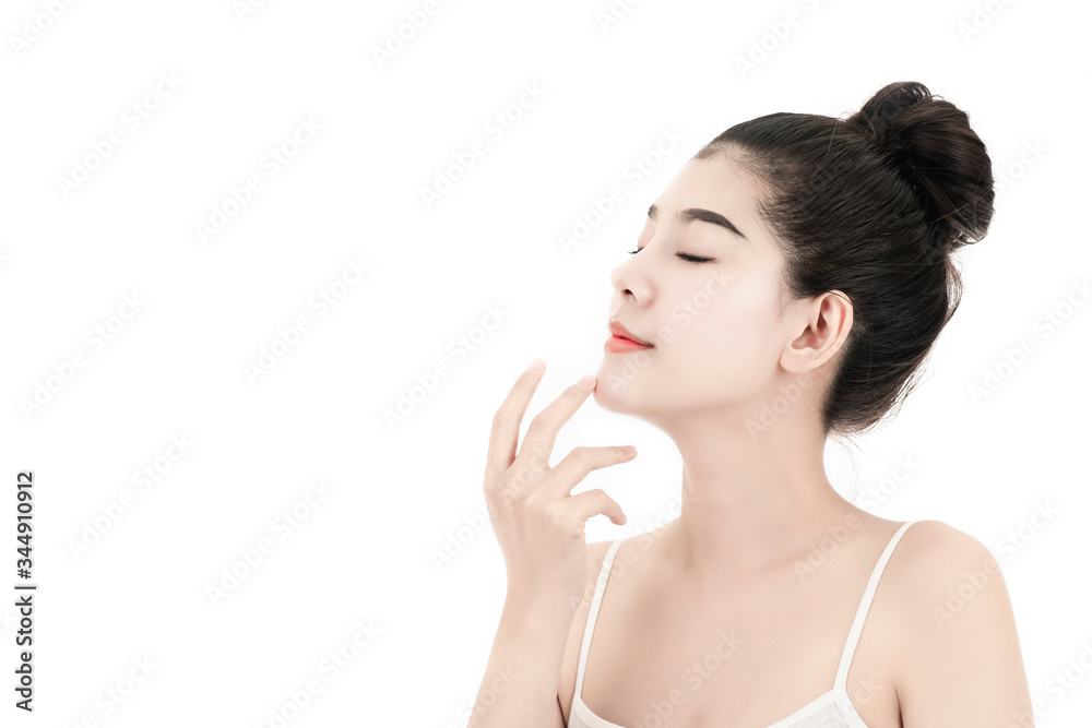 Portrait of beautiful woman with perfect skin. White skin care and spa beauty girl. Portrait of beautiful woman with perfect skin. White skin care and spa beauty girl.