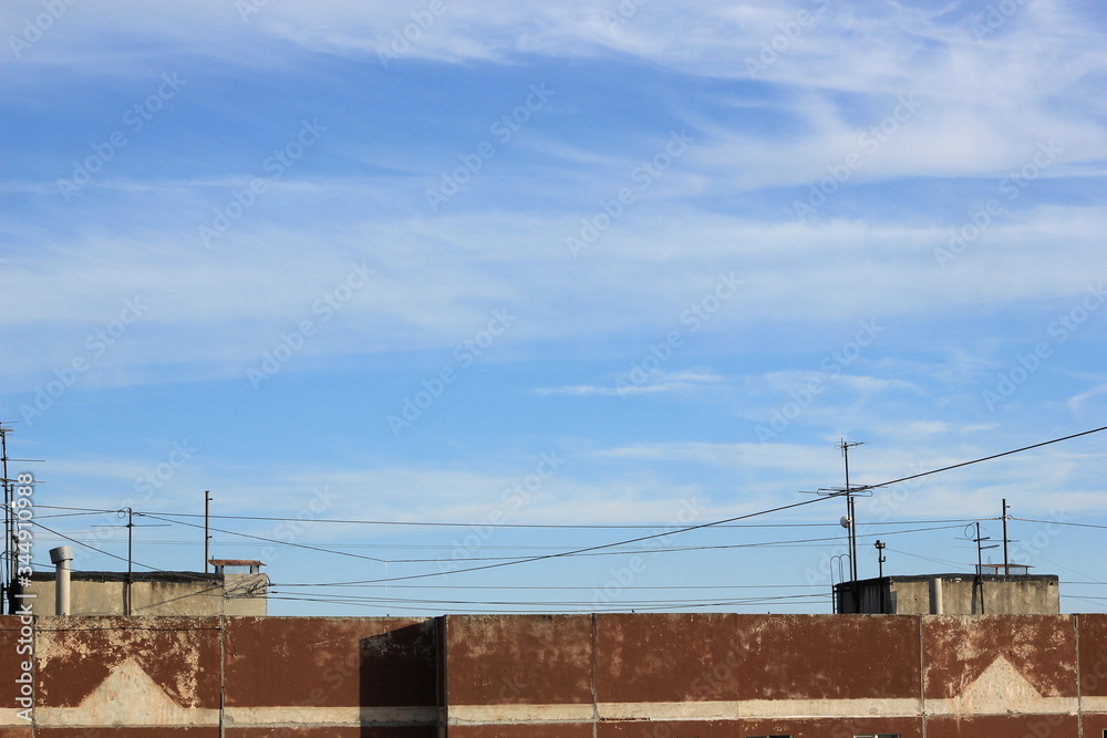 Fototapeta premium clouds of unusual shape, clouds in the sky, beautiful sky background