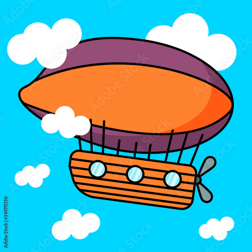 aerostat baby illustration