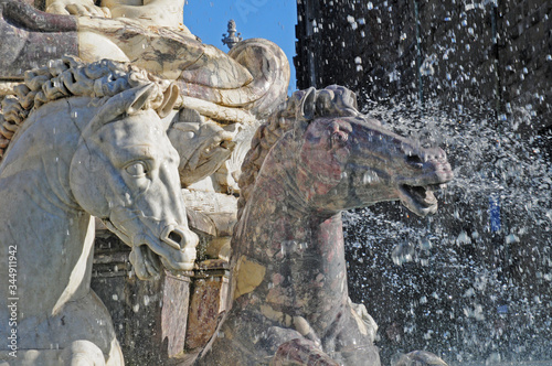 Firenze, la fontana del Nettuno photo