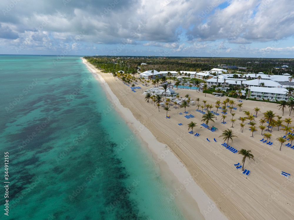Bahamas near Freeport, aerial photo of Fortuna Beach