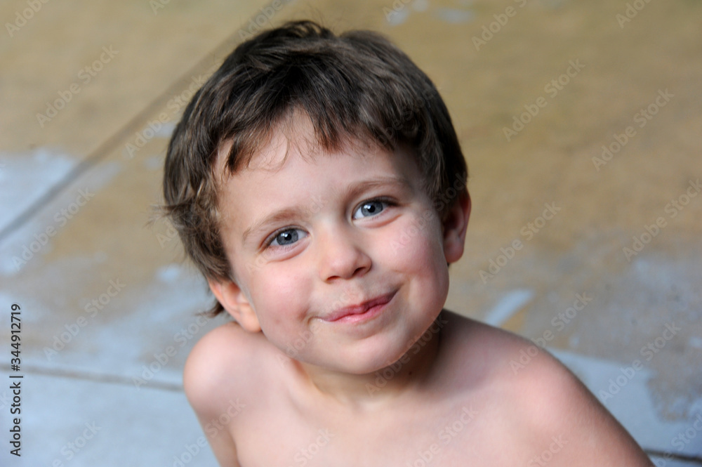 Self Satisfied Smirk From Little Boy