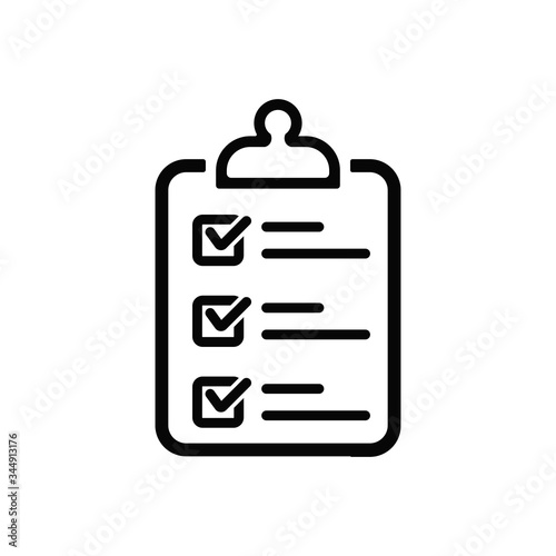 Clipboard icon vector flat design