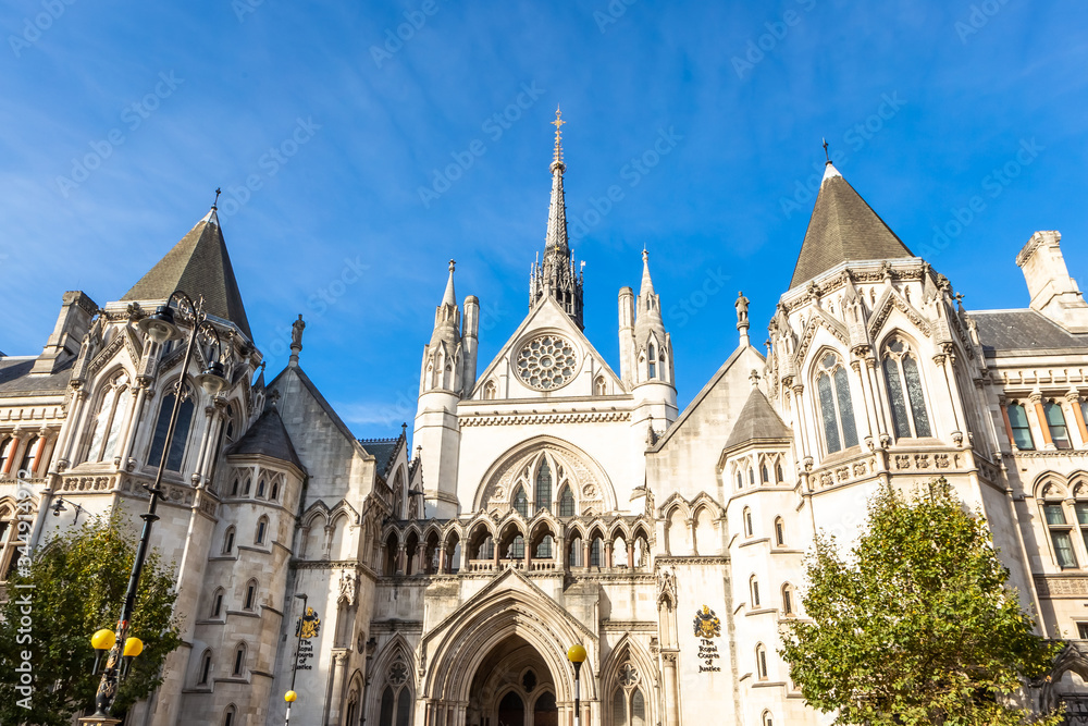 Royal Courts of Justice in London England