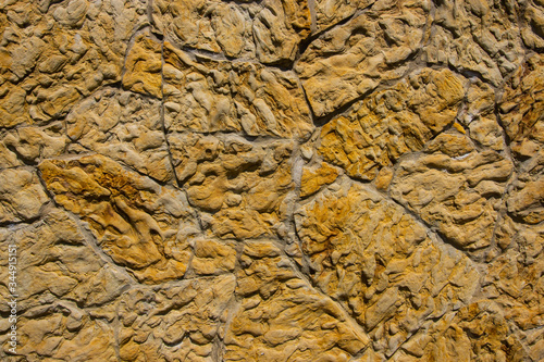 Wall of natural stone Wild stone