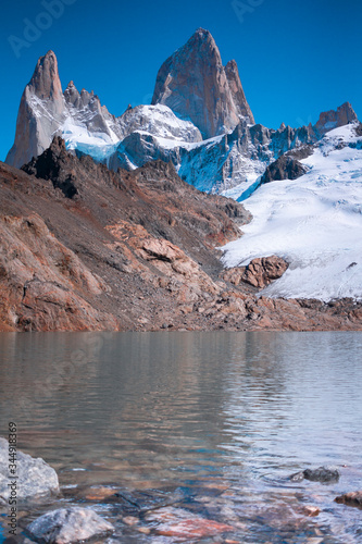 Lake in Fitz Roy, El Chaltén Patagonia, Argentina (ID: 344918369)