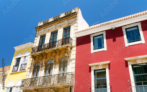 Architectural detail in the old town of Faro - Capital of Algarve - Portugal, Europe