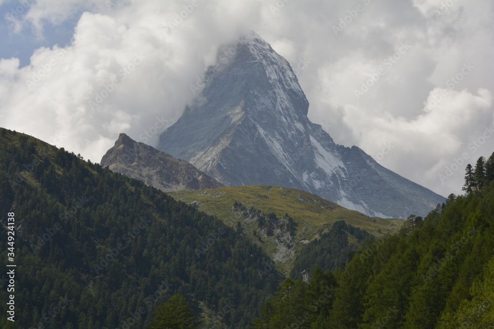 Matterhorn im Nebel/Wolken