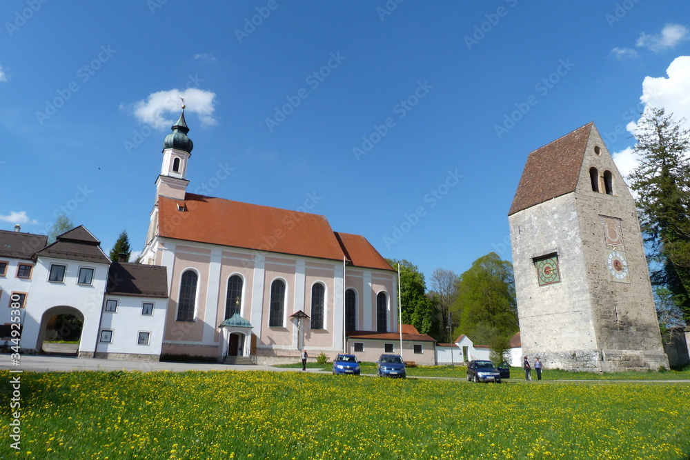 Kirche Kloster Wessobrunn in Oberbayern