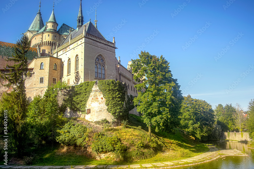 Beautiful Bojnice castle in the west part of Slovakia