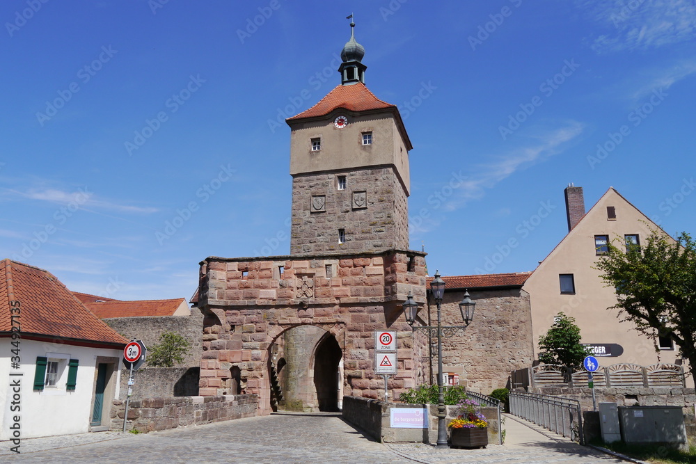 Oberes Tor mittelalterliche Stadt Wolframs-Eschenbach