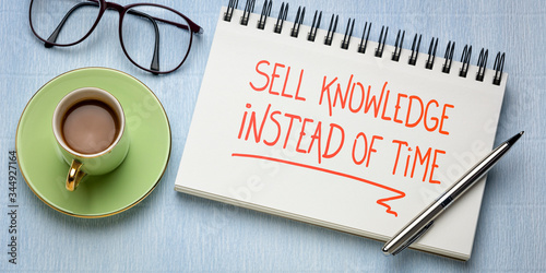 sell knowledge instead of time
