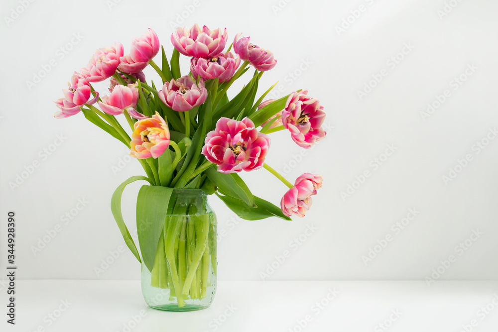 tulips in vase