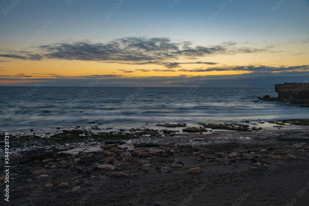 colorful sunset of Fuerteventura in Spain Canary islands colorful sunset of Fuerteventura in Spain Canary islands