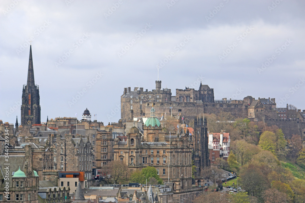 Edinburgh city and Castle from Calton Hill	