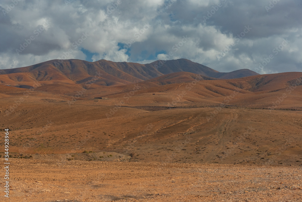 colorful desert of Fuerteventura in Spain Canary islands