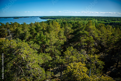 View over the vast Finnish landscape