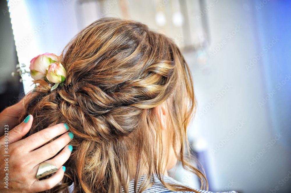 Naklejka premium Coupe de cheveux - femme