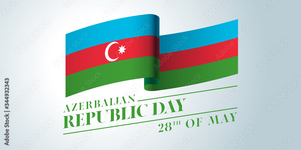 Azerbaijan happy republic day vector banner, greeting card Azerbaijan happy republic day vector banner, greeting card