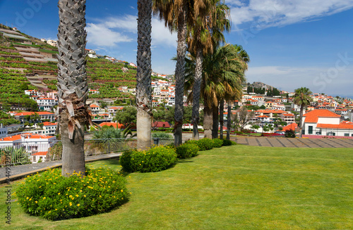 Touristic view of Camara de Lobos resort, Madeira island, Portugal