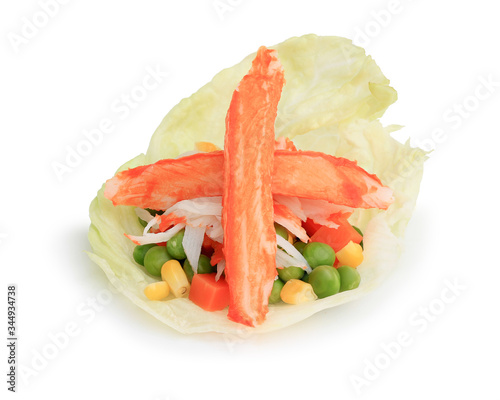 Carrots, corn, peas isolated on white background. This has clipping path.