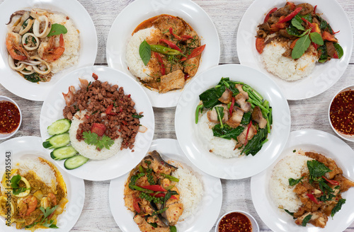 Thai Food Mixed Selections 