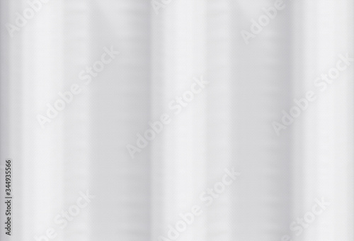 3d rendeirng. waving white Vinyl fabric cloth board surface texture wall background.