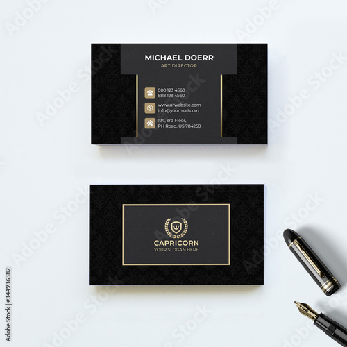 Golden Business Card