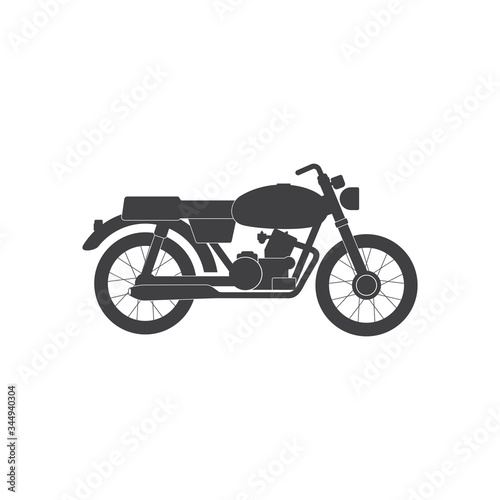 motorcycle icon. vintage motorcycle Vector illustration © Graficriver