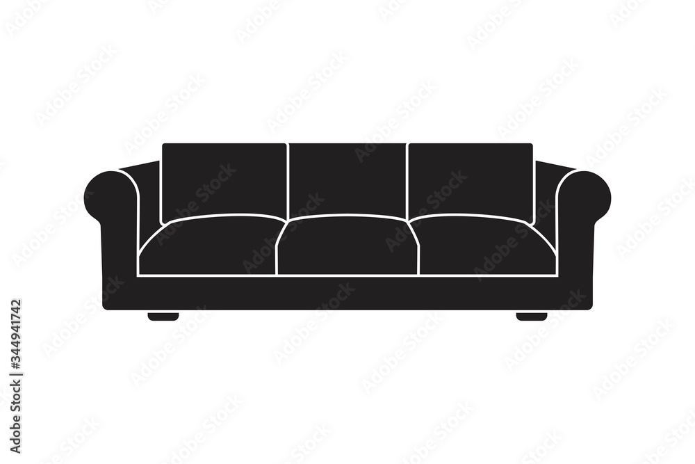 sofa icon. furniture vector illustration isolated on white background. interior business concept sofa icon. furniture vector illustration isolated on white background. interior business concept