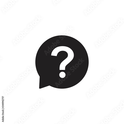 question mark outline icon, vector Illustration