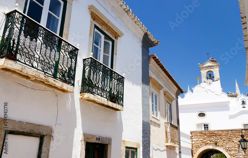 Architectural detail in the old town of Faro - Capital of Algarve - Portugal, Europe