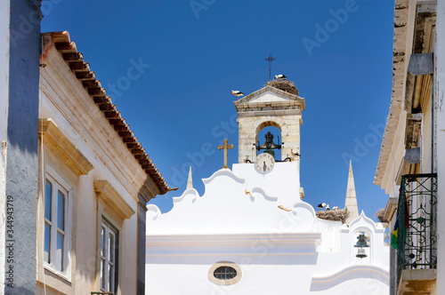 Architectural detail in the old town of Faro - Capital of Algarve - Portugal, Europe