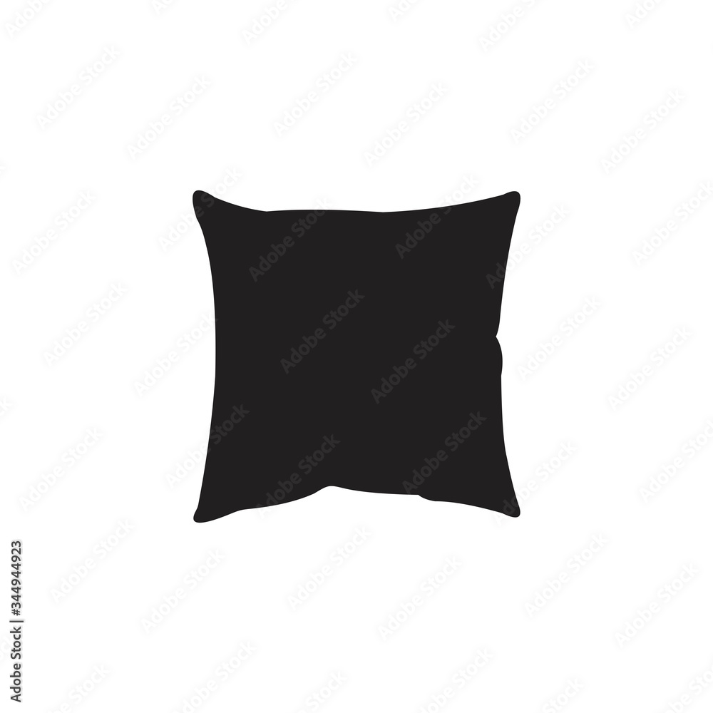 Pillow icon vector, isolated on white background, Pillow icon vector, isolated on white background,