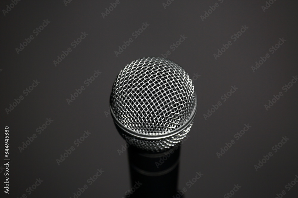 microphone isolated on black background microphone isolated on black background