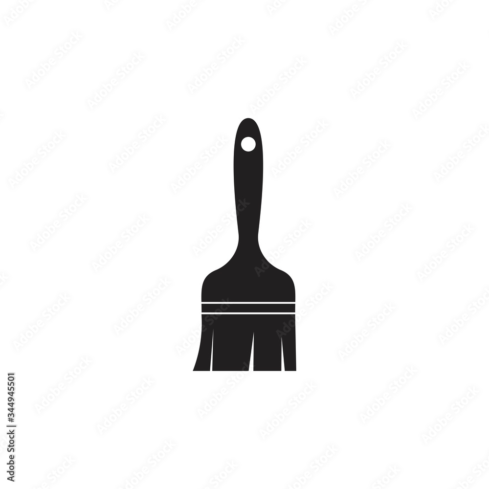 Paint brush icon isolated on white background Paint brush icon isolated on white background