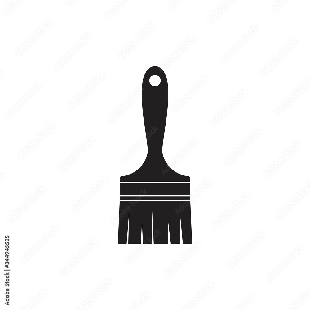 Paint brush icon isolated on white background