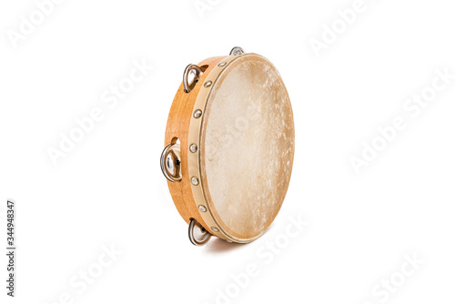 Foto Pandero isolated on white background.
